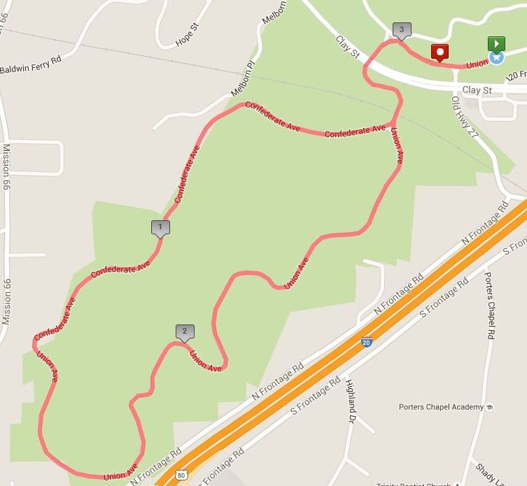 [Image: RTH 5K course map]